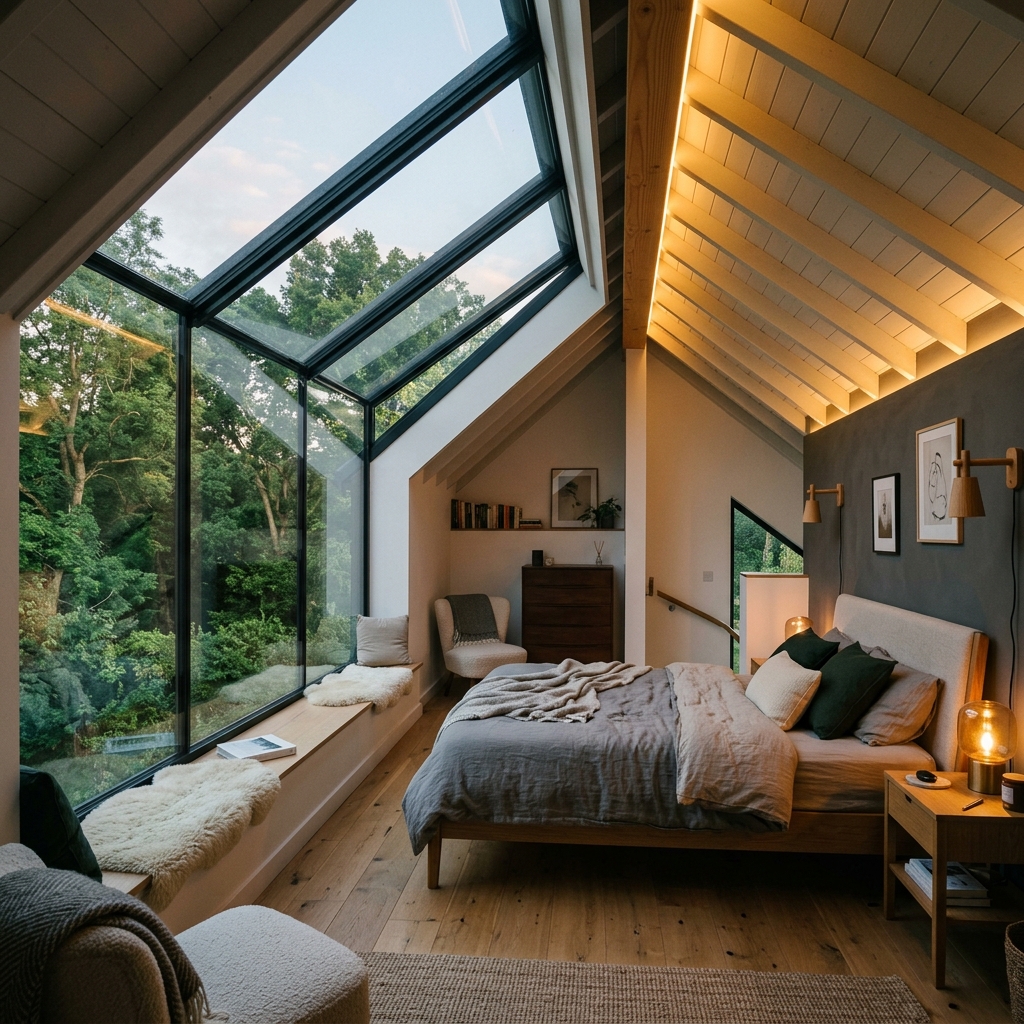 Newton Longville loft conversion with exposed beams